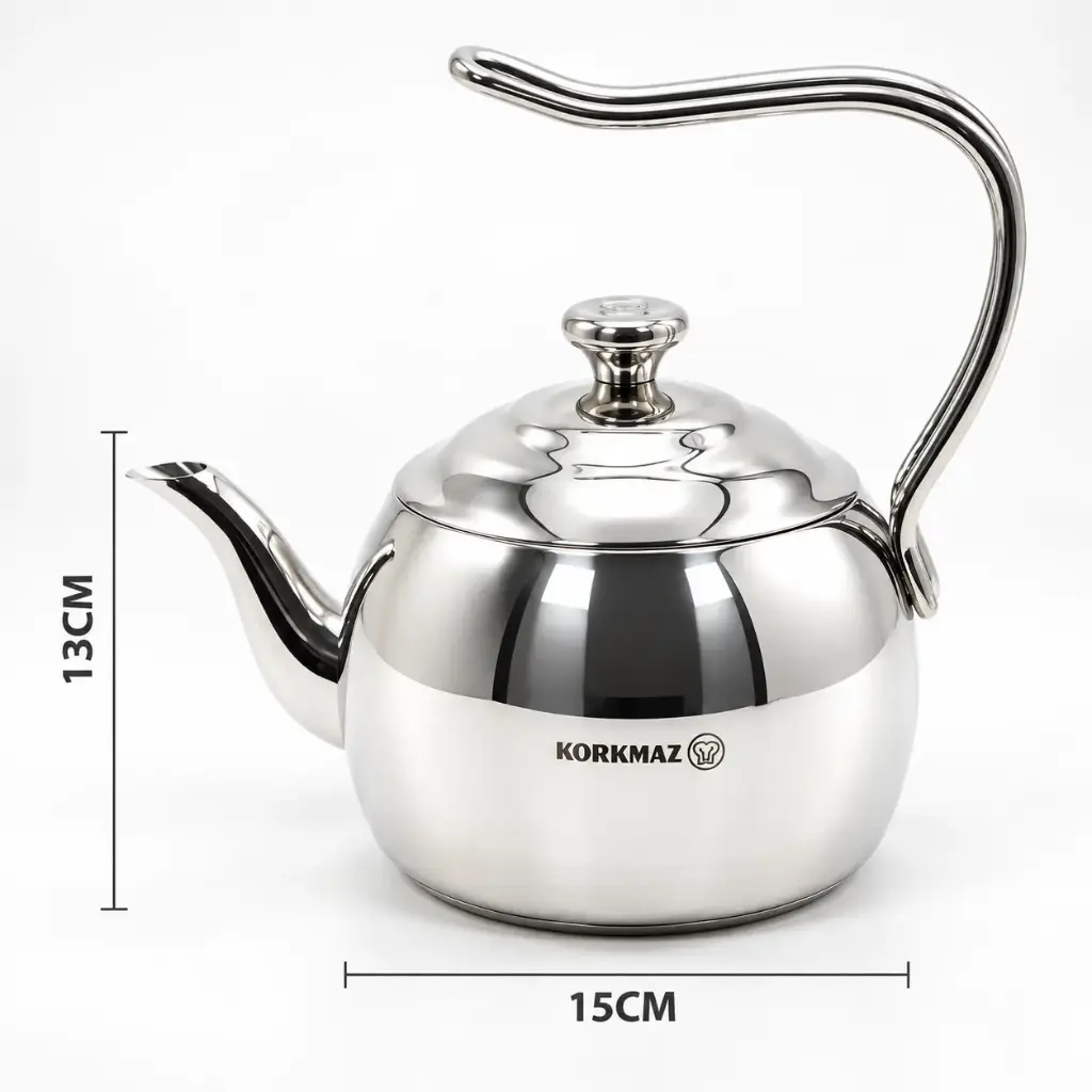ابريق شاي كوركماز دروبا ستيل 2.7 لتر / A054