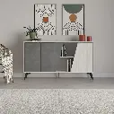 طاولة فيونا 150 سم أبيض قديم - رمادي عتيق / M.K.23657.3