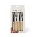 سيت أدوات ستيك (شوكة - سكين) 12 قطعه / DH3914-WOOD