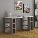 طاولة عمل كولمار بيضاء - موكا فاتح / M.MS.12597.7