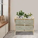 رف تخزين خشبي طابقين 59X28X70.5 سم / FR000067