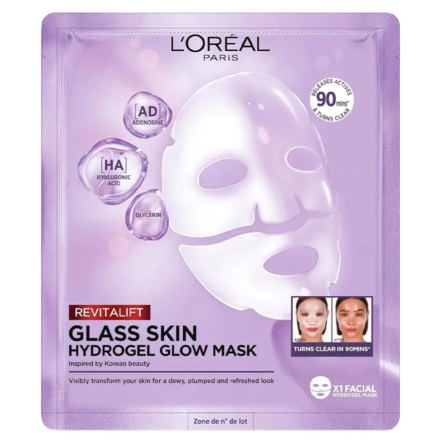 LOREAL PARIS REVITALIFT FILLER GLASS SKIN Hyaluronic Mask