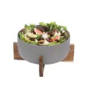 وعاء سلطة مع حامل من خشب ، سعة 2.7 لتر / GS2105-01