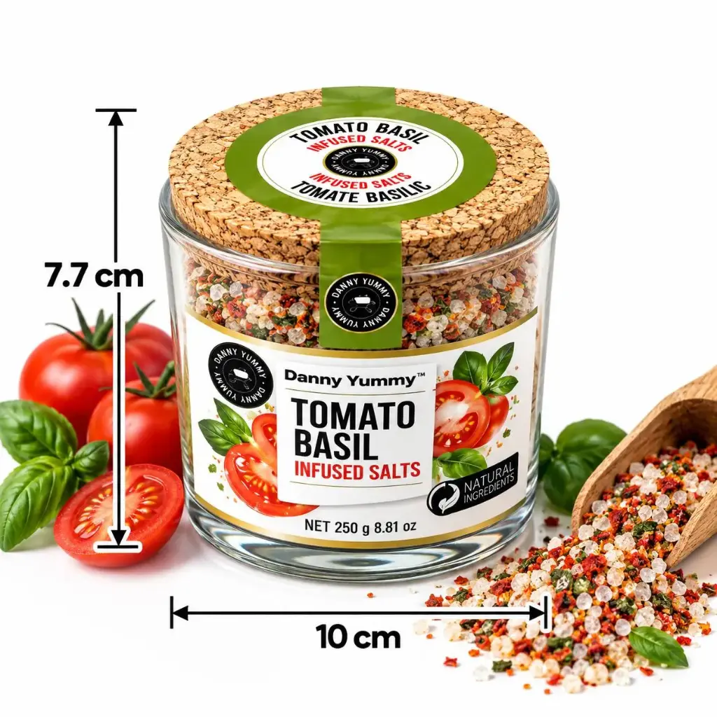 ملح طعام فاخر نكهات الطماطم والريحان / FD-038