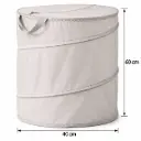 سلة/سطل تخزين وتنظيم غسيل قابل للطي رمادي / HO-274