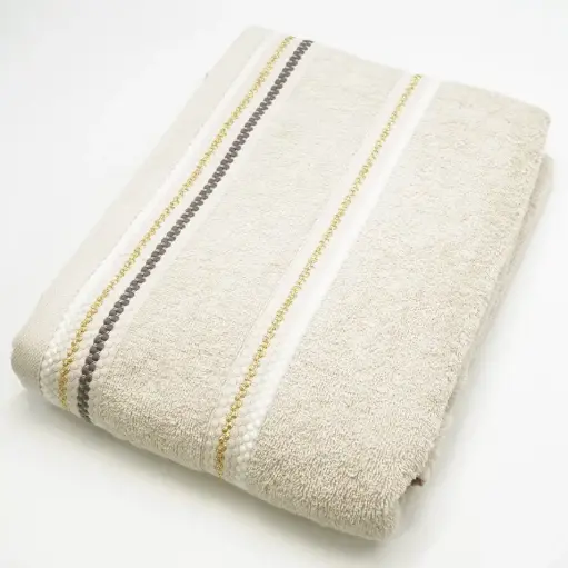 [J@TrT080129] منشفه قطن 100% - 100*145 - TrT080129 / OFF WHITE