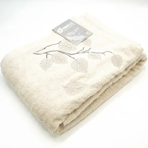 [J@TrT080104] منشفه قطن 100% - 100*145 - TrT080104 / OFF WHITE