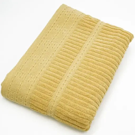 [J@TrT080206] منشفة قطن 100 %  / TrT080206 - MUSTARD