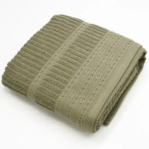 [J@TrT080209] منشفة قطن 100 %  / TrT080209 - GREEN