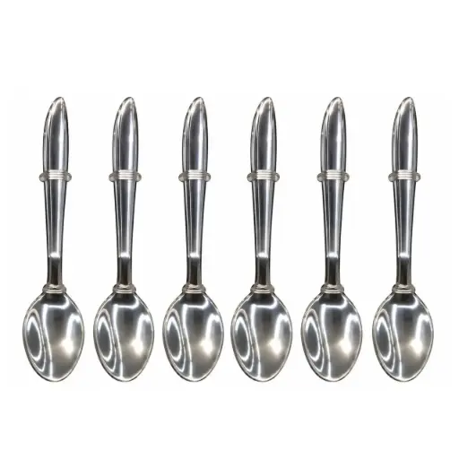 [HK035-6] Coffee ملعقة 6 قطعة ستانلس ستيل 430 / HK035-6