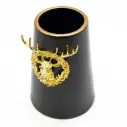 فازة ابيض مذهب / DE002910