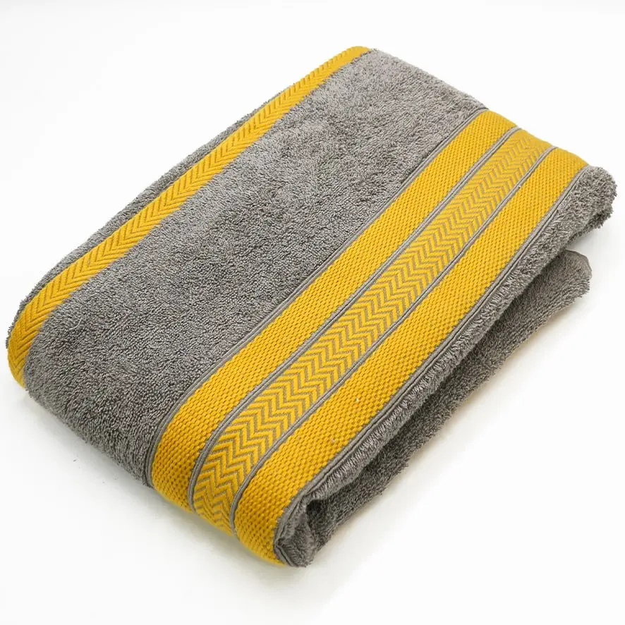 منشفة جاكورد تركي رمادي 100*145 سم / TrT080024