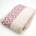 منشفة جاكورد تركي وردي 100x145 سم / TrT080042