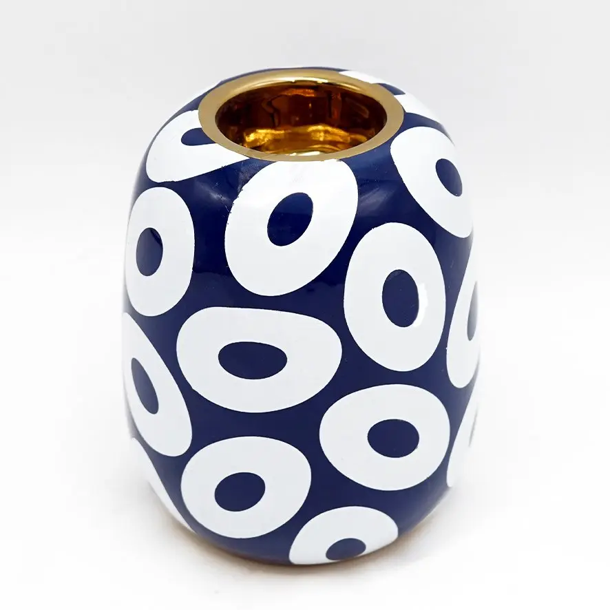 شمعدان خزف مذهب / IT270053