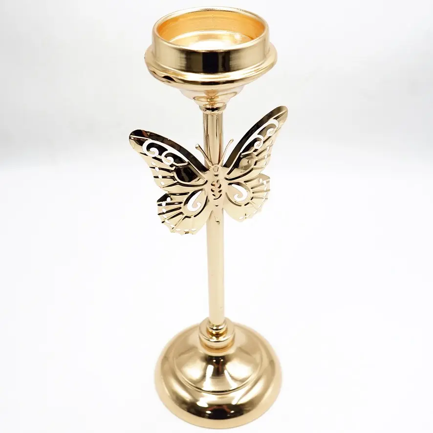 شمعدان معدن ذهبي / DE008491