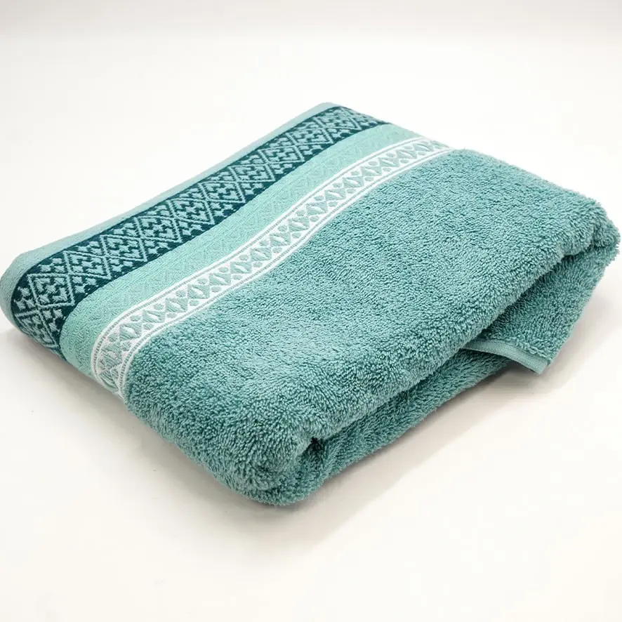 منشفة جاكورد تركي تركواز 70x135 سم / TrT080010