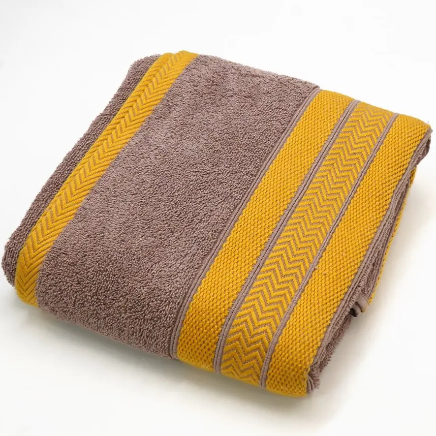 منشفة جاكورد تركي بني 70*135 سم / TrT080020