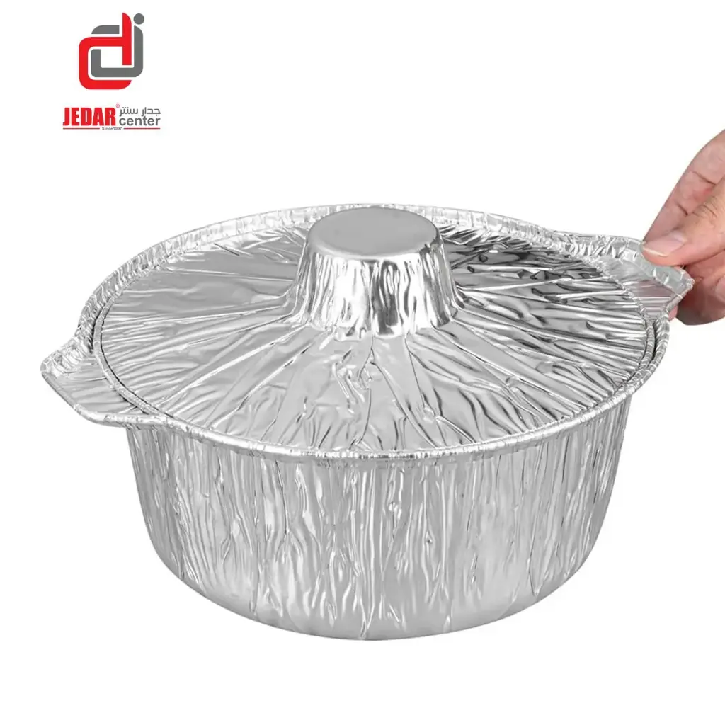 قدر المنيوم دائري استخدام مرة واحدة 21 سم / FLK23-8