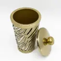 كأس معدن ذهبي قياس 7*7*13.5 / 10081
