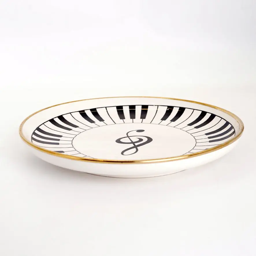 صحن سيراميك بيانو دائري 10 انج / RM23-177