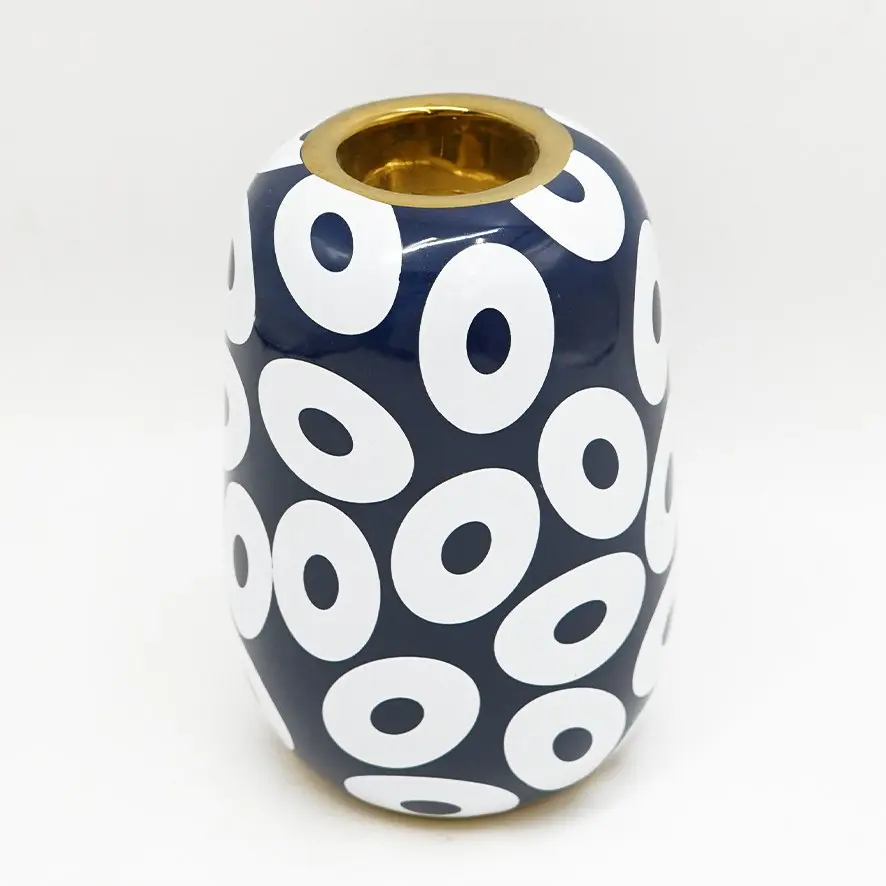 شمعدان خزف مذهب / IT270052