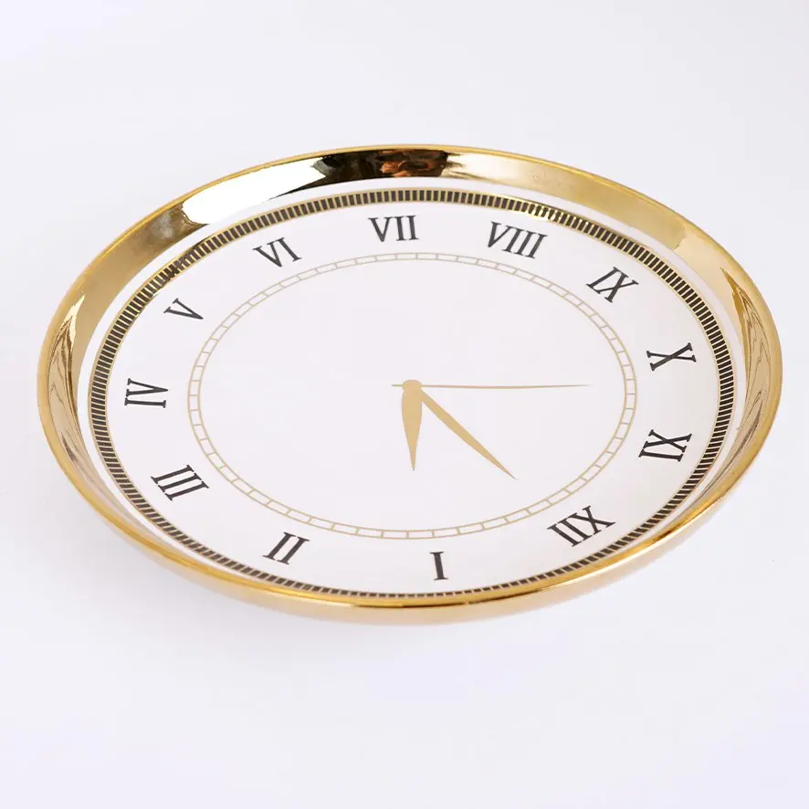 صحن سيراميك ساعة دائري 10 انج / RM23-171