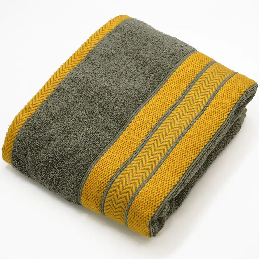 منشفة جاكورد تركي اخضر 70*135 سم / TrT080026