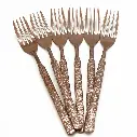 سيت شوكة طعام ستانلس ستيل برونزي 6 قطع / HK090R-3