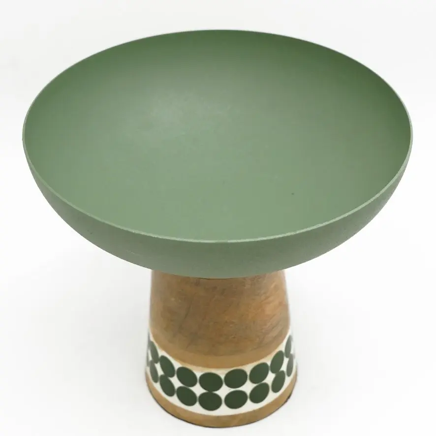 مقدمة قاعدة خشب + معدن / 14x15سم - Green - HIT130050