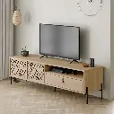 طاولة تلفزيون ديونيسوس من خشب البلوط الياقوتي / M.TV.23763.2