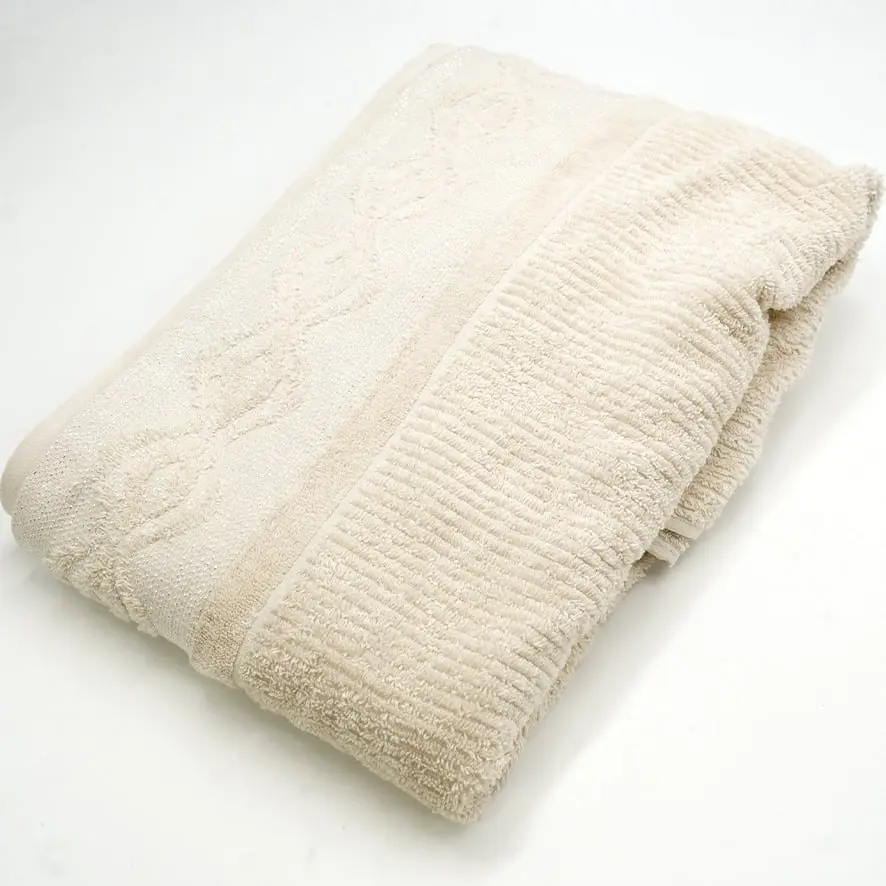 منشفه قطن 100% - 100*145 - TrT080138 / OFF WHITE