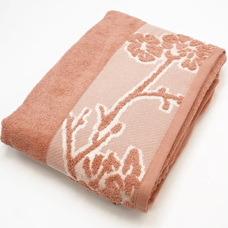 منشفه قطن 100% - 100*145 - TrT080096 / SALMON