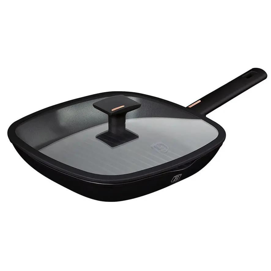 مقلاة شواء مع غطاء، 28 سم / BH/7093N