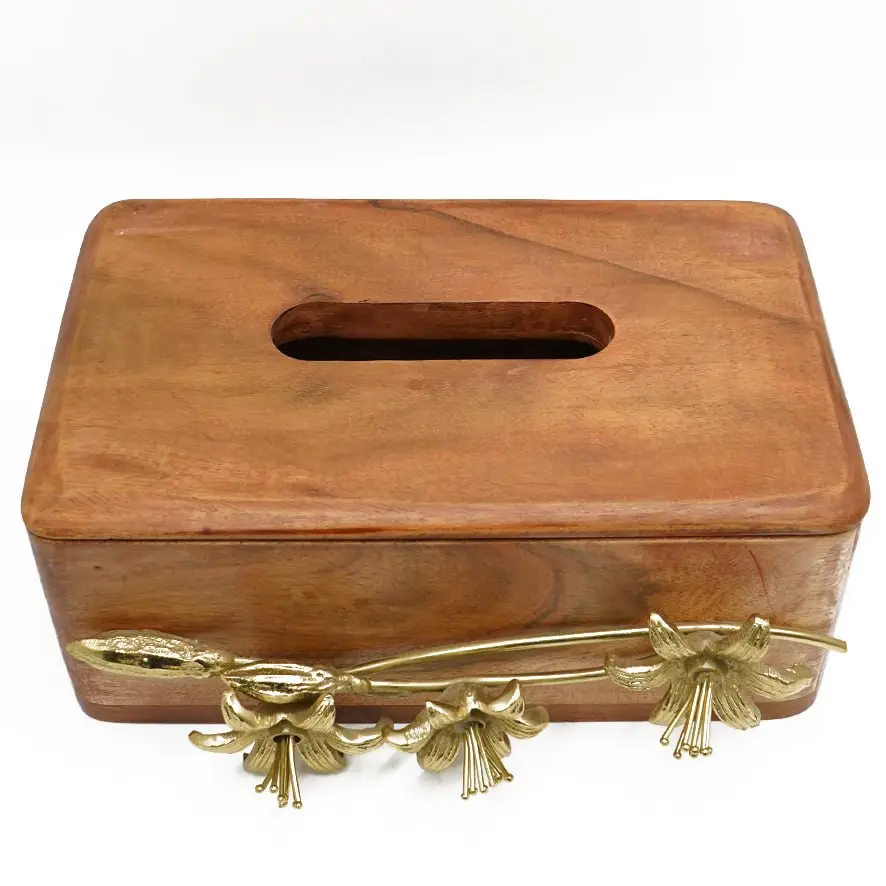 حافظة مناديل خشب / HIT040131