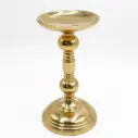 شمعدان معدني ذهبي صغير / HIT020172       