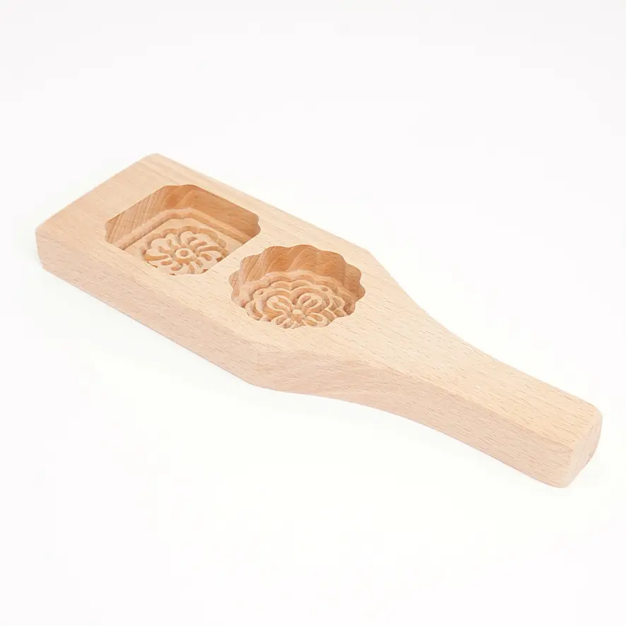 قالب معجنات (كليجه) ثنائي خشب /  ki25-40