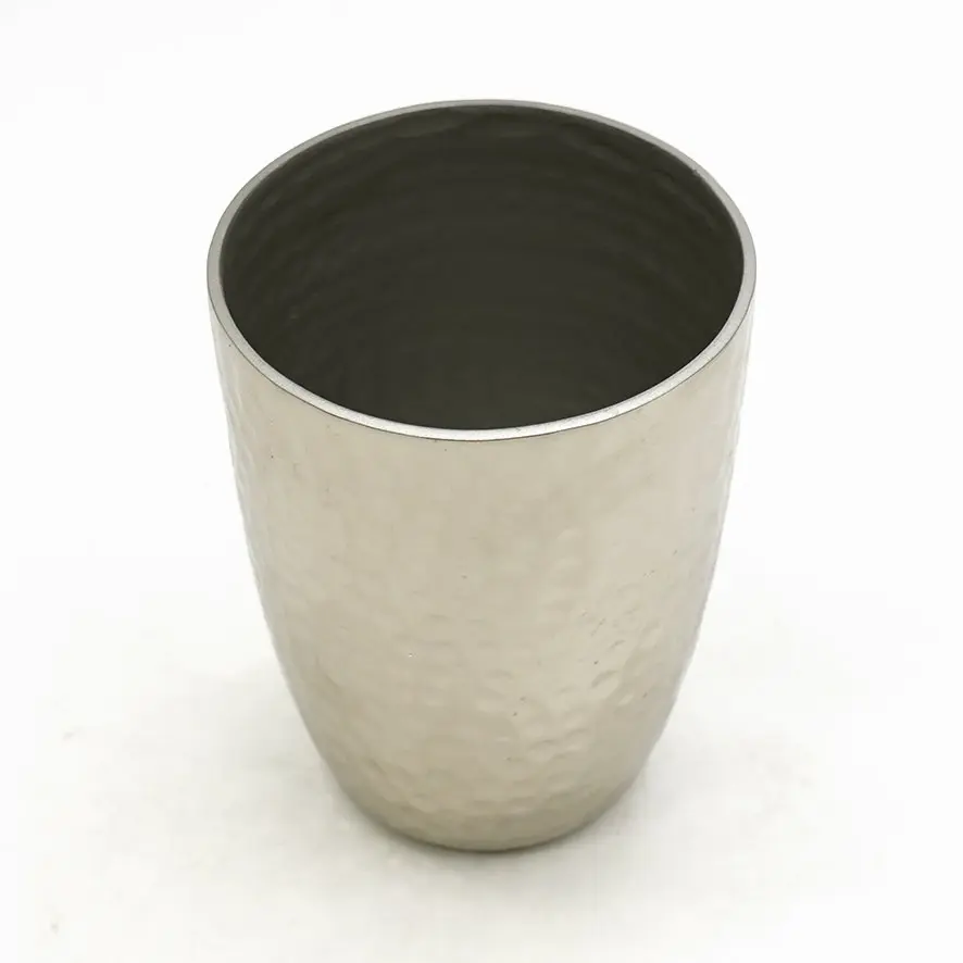 كوب حامل لفرشاة الاسنان معدني فضي / HIT110001C