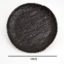 ROUND PLATE 7" | 18 CM صحن دائري اسود