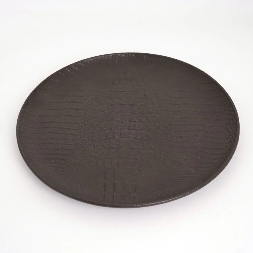 ROUND PLATE 10" | 25 CM صحن دائري قليل العمق اسود