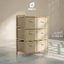 رف تخزين خشبي 3 طوابق  59X28X70.5 سم / FR000063