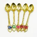 ملعقة شاي ذهبي شكل فانوس من 6 قطع / Ki25-759