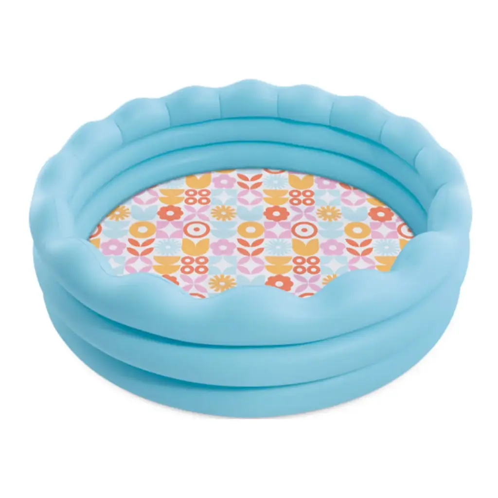 مسبح نفخ ازرق فاتح 3 طابق 168*46 سم ارضي 