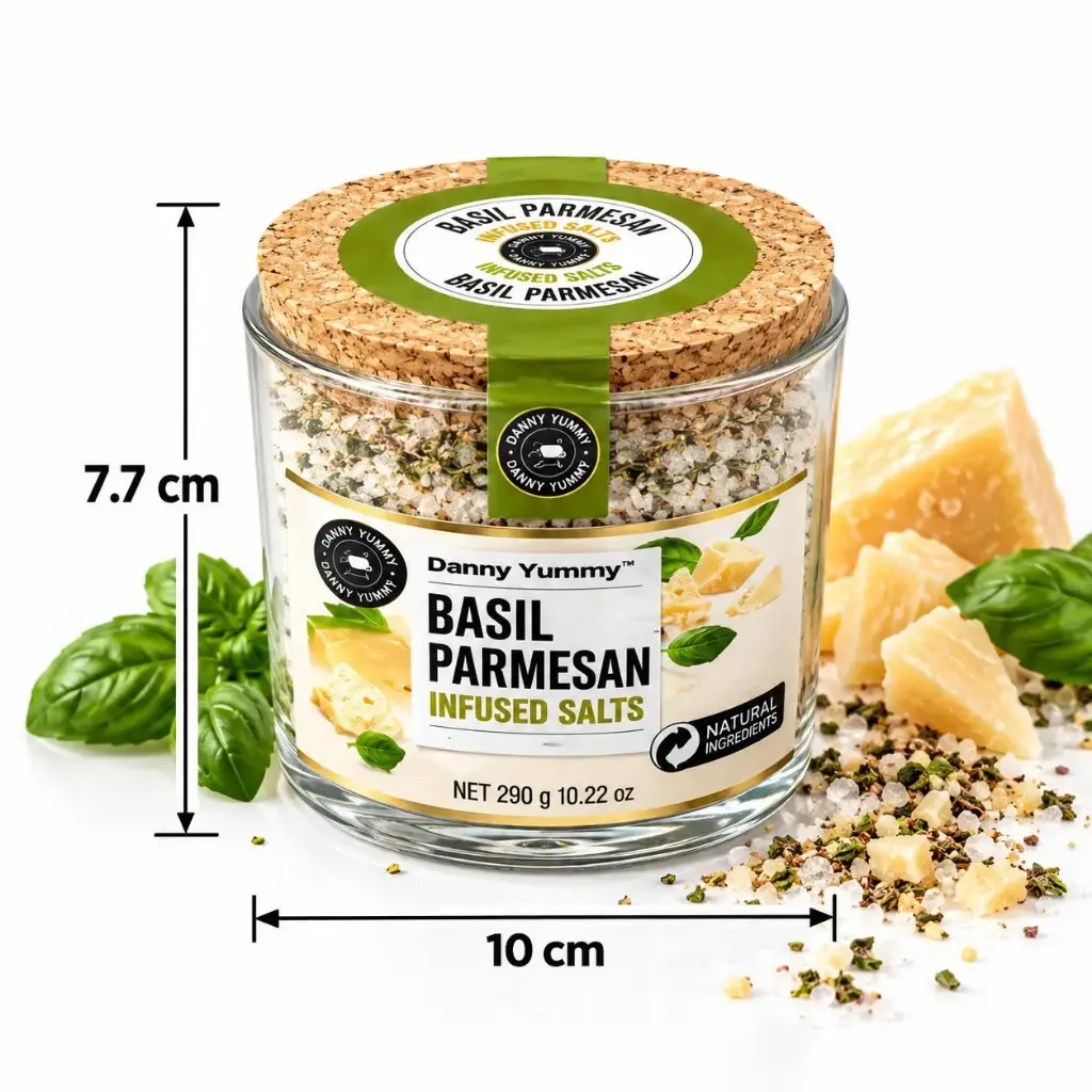 ملح طعام فاخر نكهات بالريحان والبارميزان / FD-032
