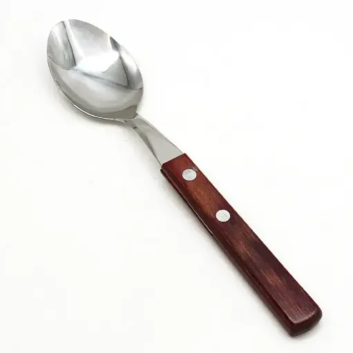 [21103 / 670] سيت ملعقة 6 قطعة يدة صاج احمر / 21103 / 670