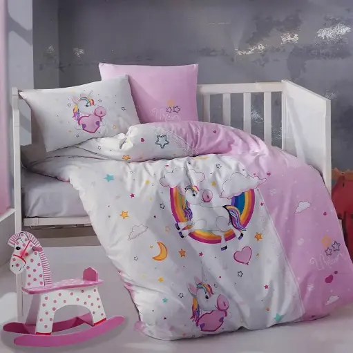 [PONY-PINK-V1] سيت لحاف طفل 5 قطع تركي قطن 100% / TrT01X050006