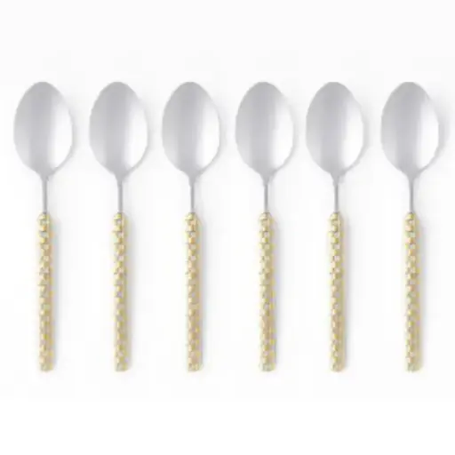 [TD-2676] سيت ملعقة طعام ستانلس ستيل 6 قطع / UK390012