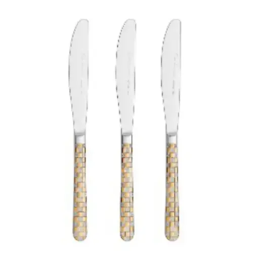 [TD-2676] سيت سكين طعام ستانلس ستيل 3 قطع / UK390011
