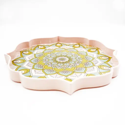 [J@ki25-370] كاسة تقديم ميلامين نقش / ki25-370