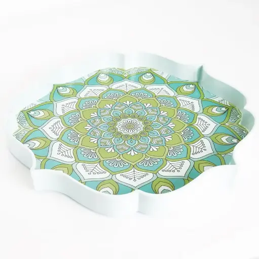 [J@ki25-371] كاسة تقديم ميلامين نقش / ki25-371