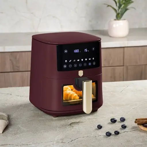 [BH/9489] مقلاة هوائية، 5 لتر، نافذة شاشة رقمية / BH/9489